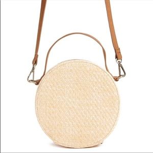 forever 21 round straw bag